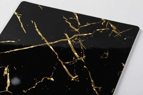 PVC UV Marble Sheet TV Wall Decoration